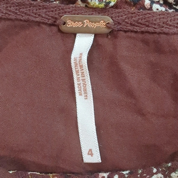 Free People Saturday Sunday Mini Skirt. Size 4.  NWT - Picture 10 of 10